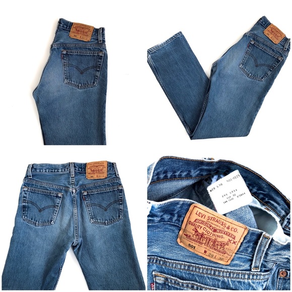 90s Vintage 501 Levi’s Jeans size 26/27 - Picture 4 of 5